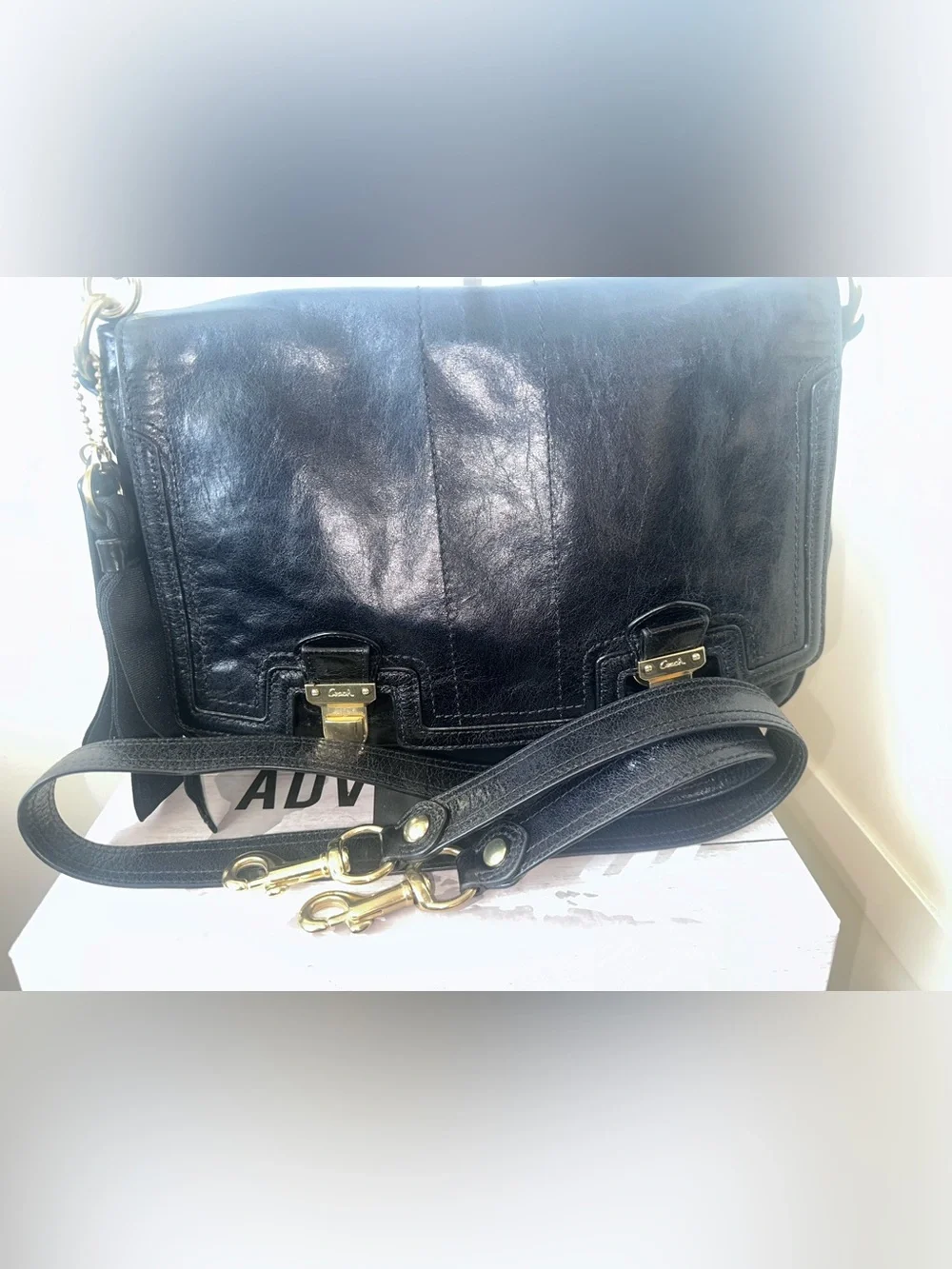 Coach Poppy Pushlock Crossbody Bag!